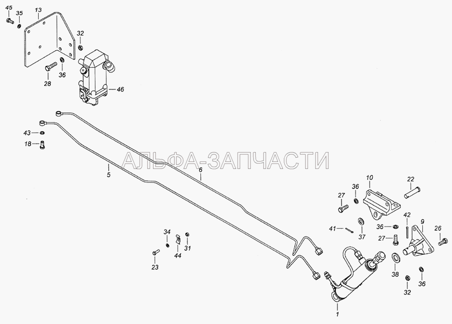 6520-5000079 Установка механизма опрокидывания кабины  